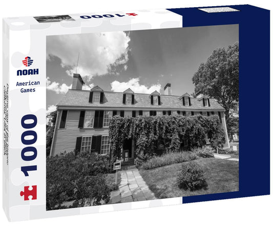 Noah Jigsaw Puzzle Daytime view of the historic city center of Fairfield, California, USA in black white 1000 pieces