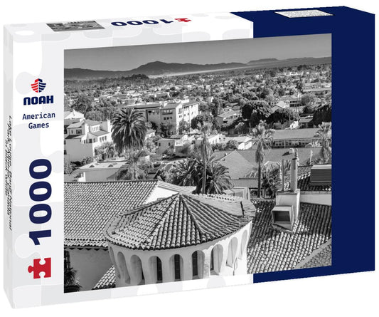 Noah Jigsaw Puzzle Lake Louise, Banff National Park, Alberta, Canada in black white 1000 pieces