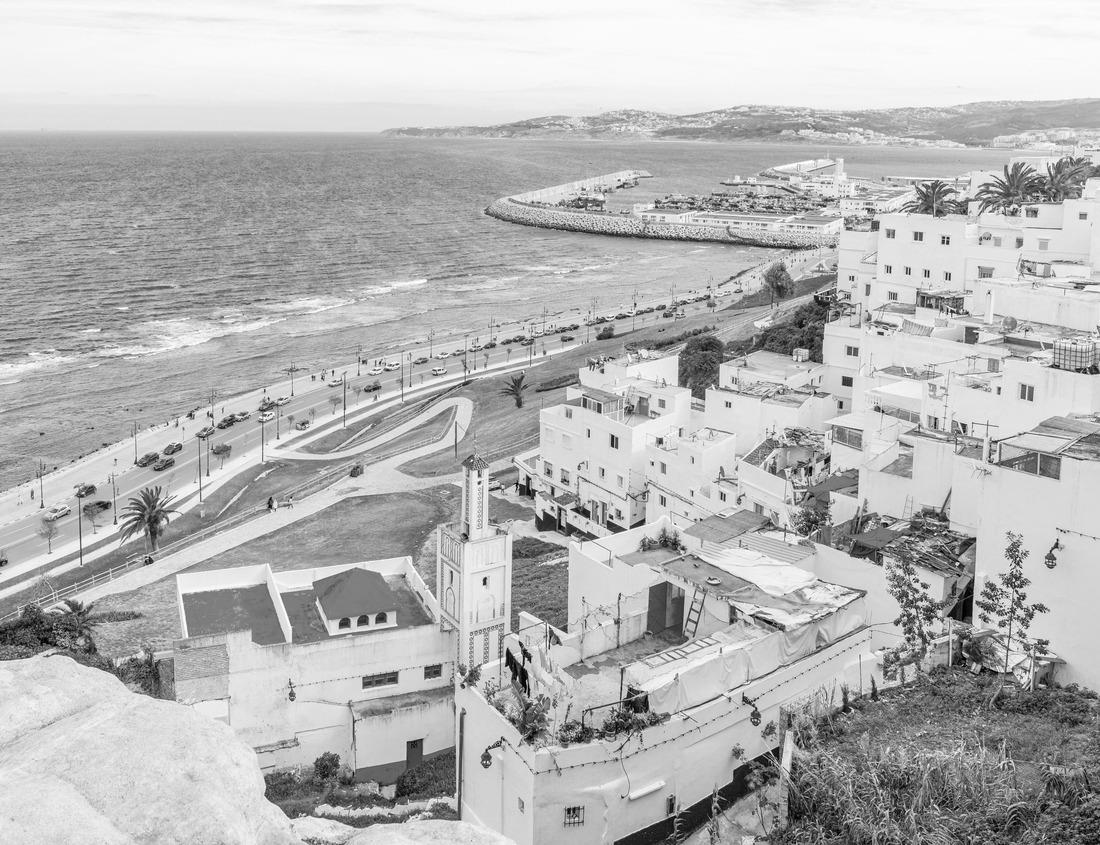 Noah Jigsaw Puzzle A quiet historic street in the city of Tiradentes in Minas Gerais, with colonial houses and a baroque church in the background in black white 1000 pieces