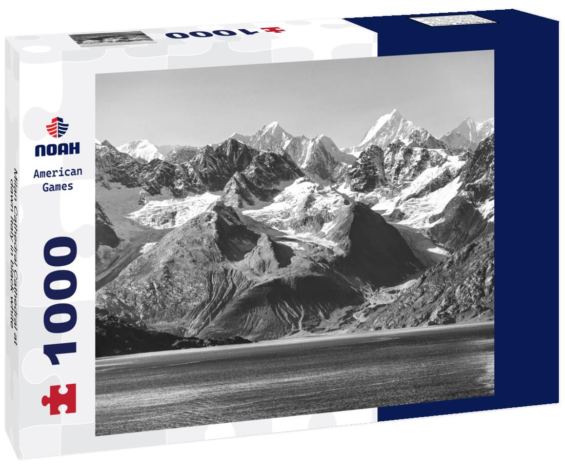 Noah Jigsaw Puzzle Milan Cathedral Cathedral at dawn Italy in black white 1000 pieces