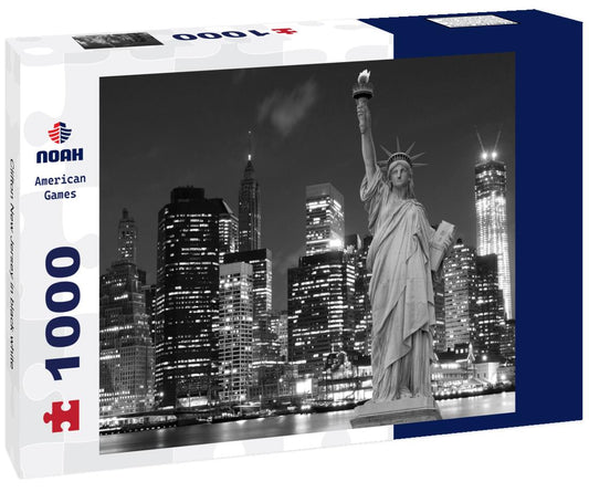 Noah Jigsaw Puzzle Clifton New Jersey in black white 1000 pieces