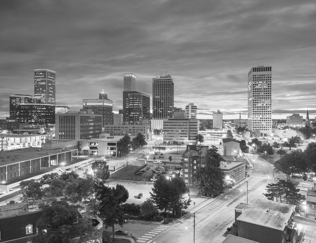 Noah Jigsaw Puzzle Aerial view of Jamestown, North Dakota along Interstate 94 in black white 1000 pieces