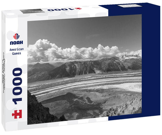 Noah Jigsaw Puzzle Denver, Colorado, USA, Rocky Mountains in black white 1000 pieces