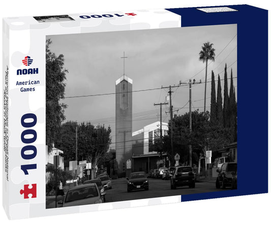 Noah Jigsaw Puzzle Afternoon landscape in Denali National Park and Preserve near Fairbanks, Alaska in black white 1000 pieces