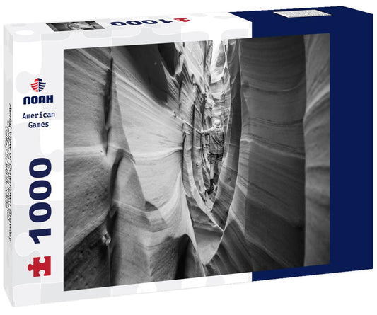 Noah Jigsaw Puzzle Aerial View of Downtown Brawley, California in the Imperial Valley in black white 1000 pieces