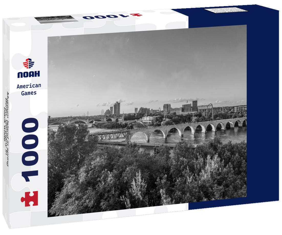 Noah Jigsaw Puzzle Museum Island in spring, Berlin, Germany in black white 1000 pieces