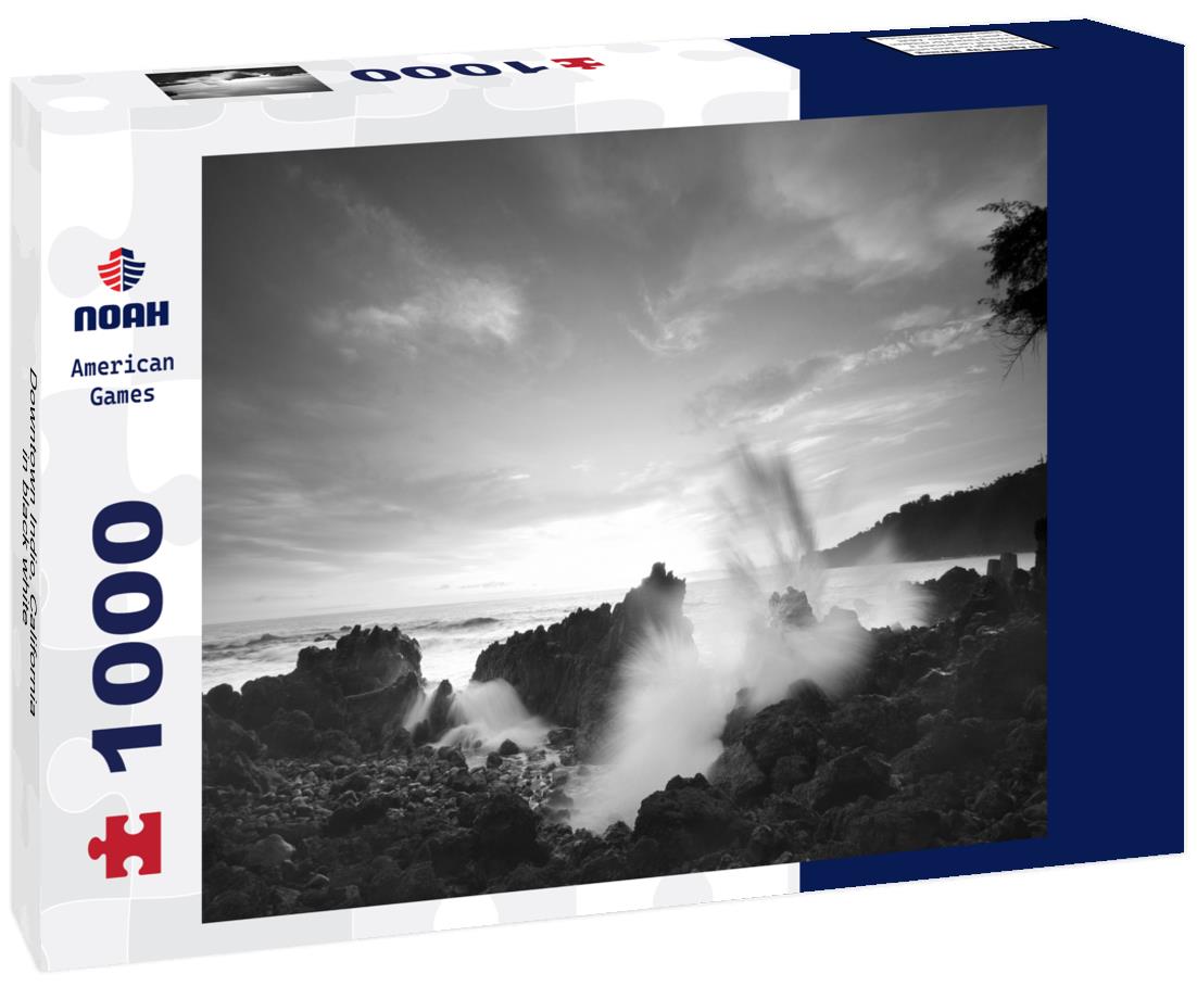 Noah Jigsaw Puzzle Downtown Indio, California in black white 1000 pieces