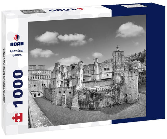 Noah Jigsaw Puzzle Hiking in Kenai Fjords National Park in Alaska in black white 1000 pieces