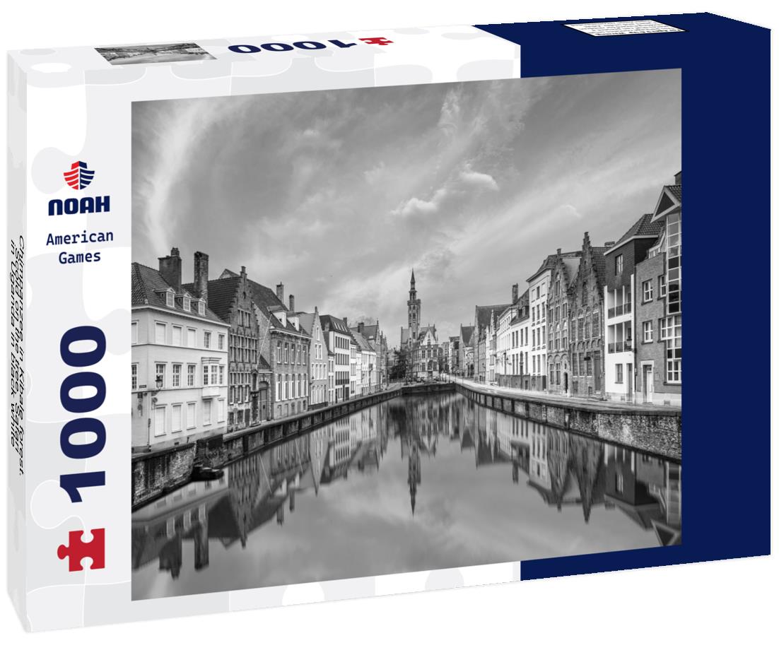 Noah Jigsaw Puzzle Chimpanzee in Kibale forest. Scold on the tree. Safari in Uganda in black white 1000 pieces