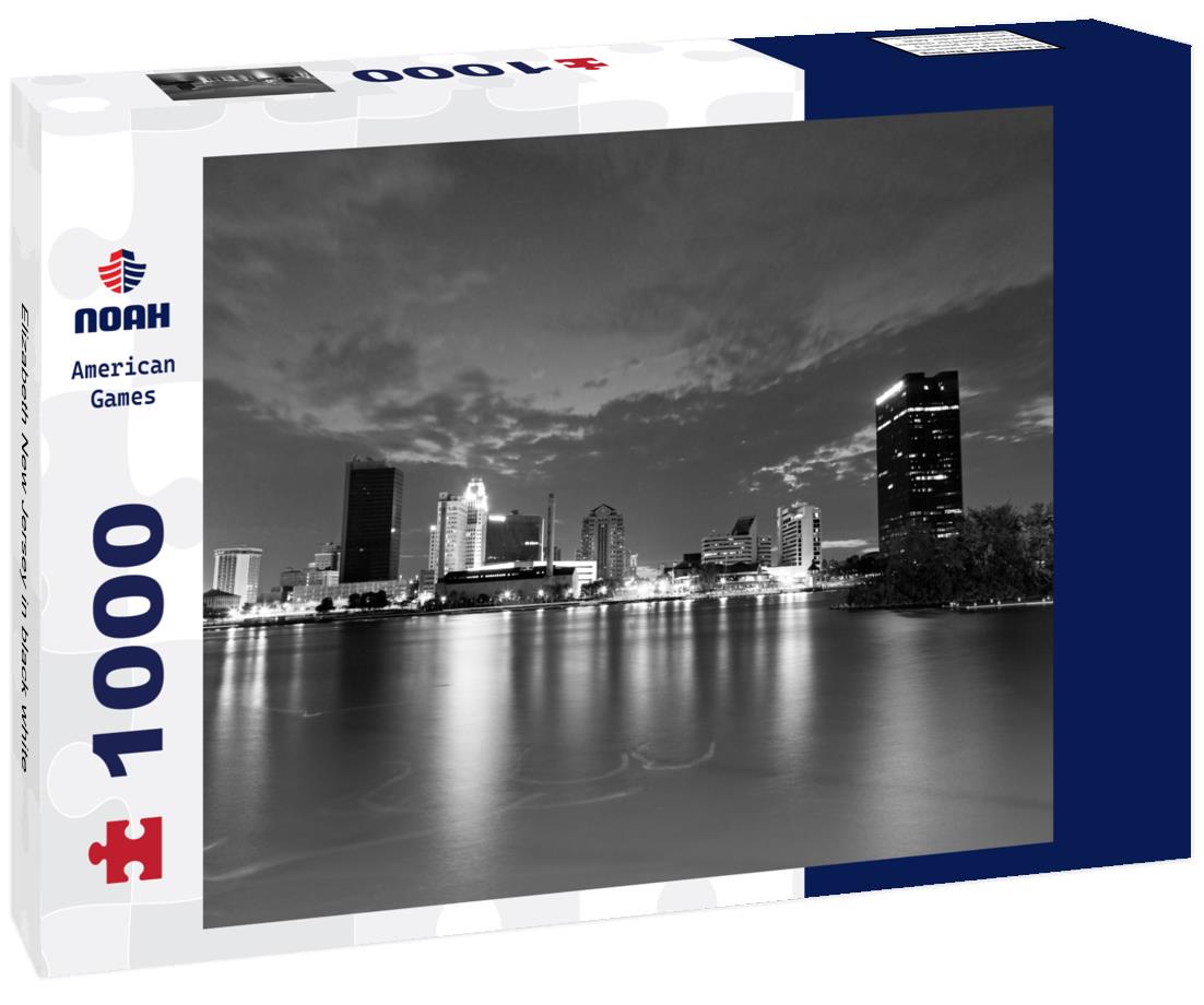 Noah Jigsaw Puzzle Elizabeth New Jersey in black white 1000 pieces