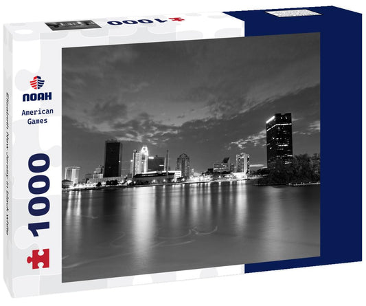 Noah Jigsaw Puzzle Elizabeth New Jersey in black white 1000 pieces