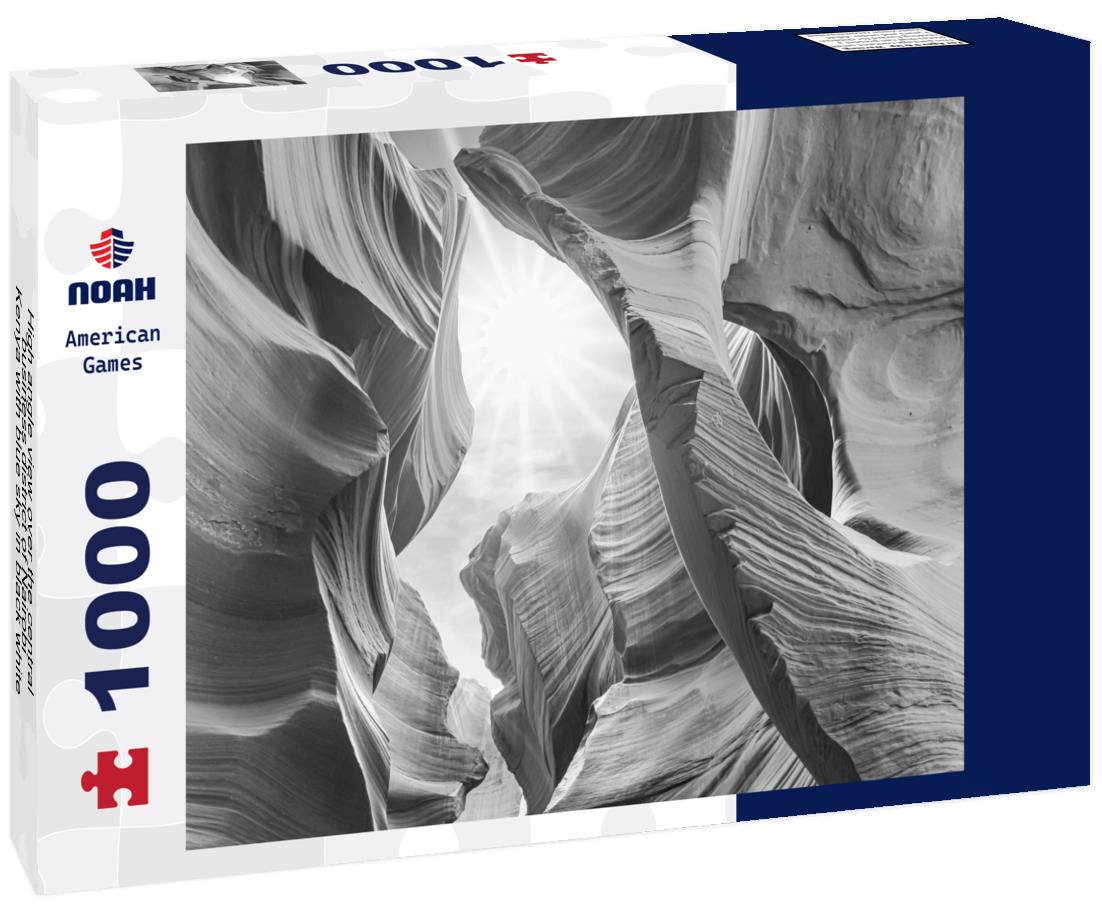 Noah Jigsaw Puzzle High angle view over the central business district of Nairobi, Kenya with blue sky in black white 1000 pieces