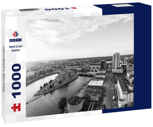 Noah Jigsaw Puzzle City of Newark, New Jersey, United States in black white 1000 pieces