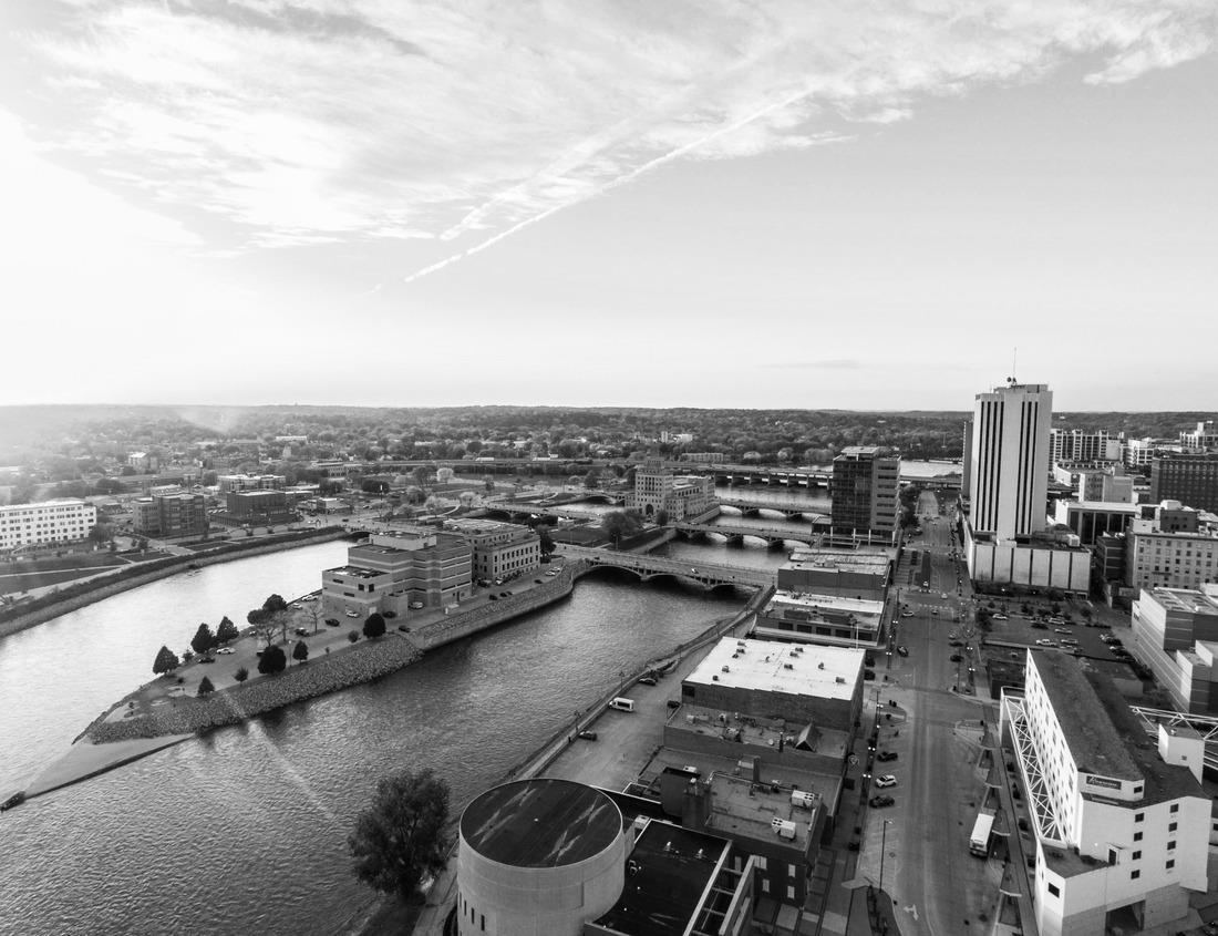 Noah Jigsaw Puzzle City of Newark, New Jersey, United States in black white 1000 pieces