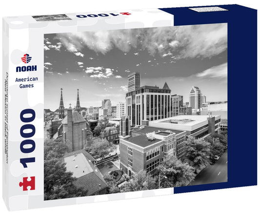 Noah Jigsaw Puzzle Downtown sunset of Farmington New Mexico in black white 1000 pieces