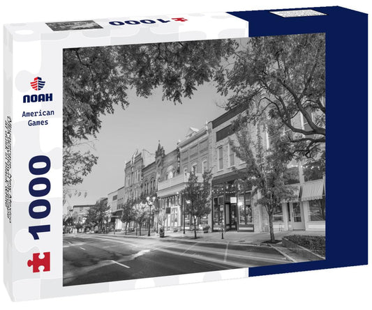 Noah Jigsaw Puzzle Albuquerque, New Mexico, USA downtown cityscape at dusk in black white 1000 pieces