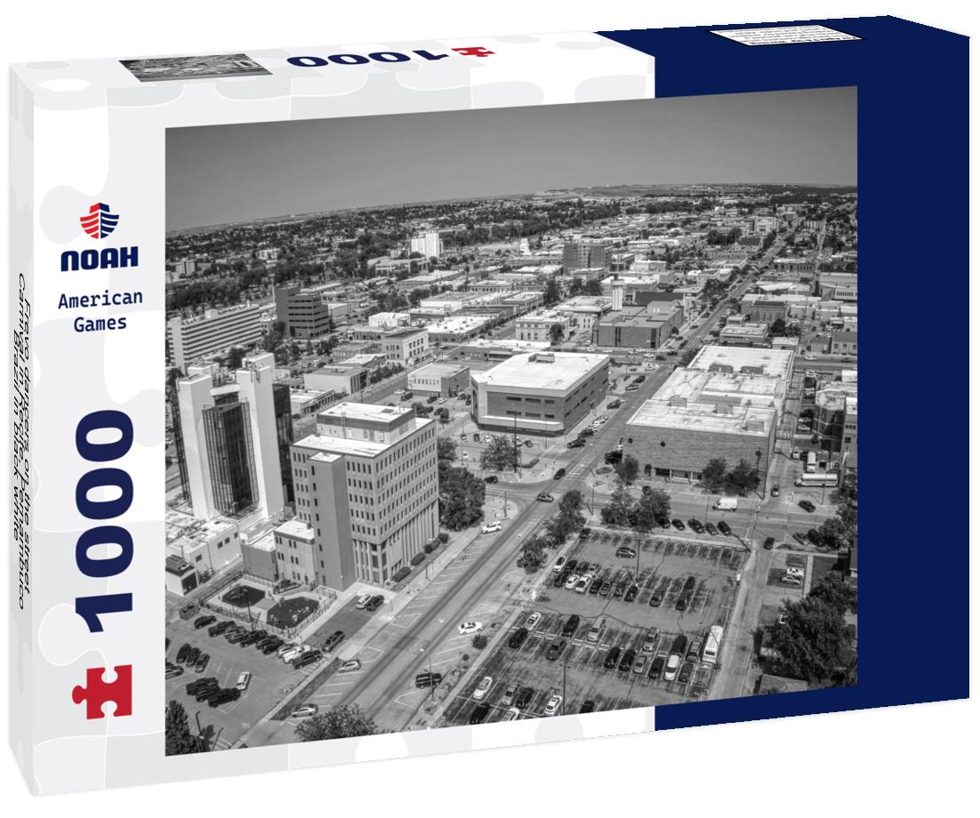 Noah Jigsaw Puzzle Frevo dancers on the street Carnival in Recife, Pernambuco, Brazil in black white 1000 pieces