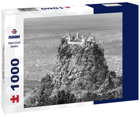 Noah Jigsaw Puzzle Arabic Ceramics, Made in Tunisia in black white 1000 pieces