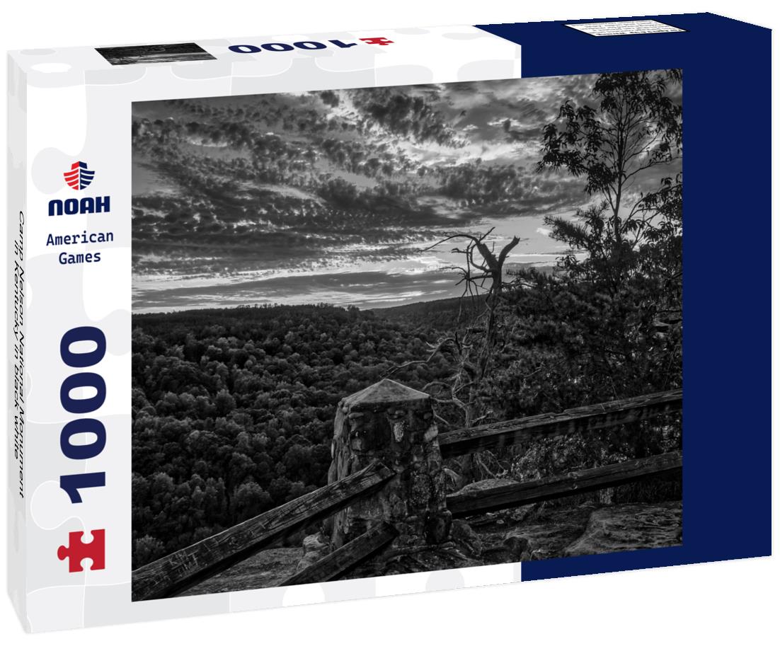 Noah Jigsaw Puzzle Camp Nelson National Monument in Kentucky in black white 1000 pieces