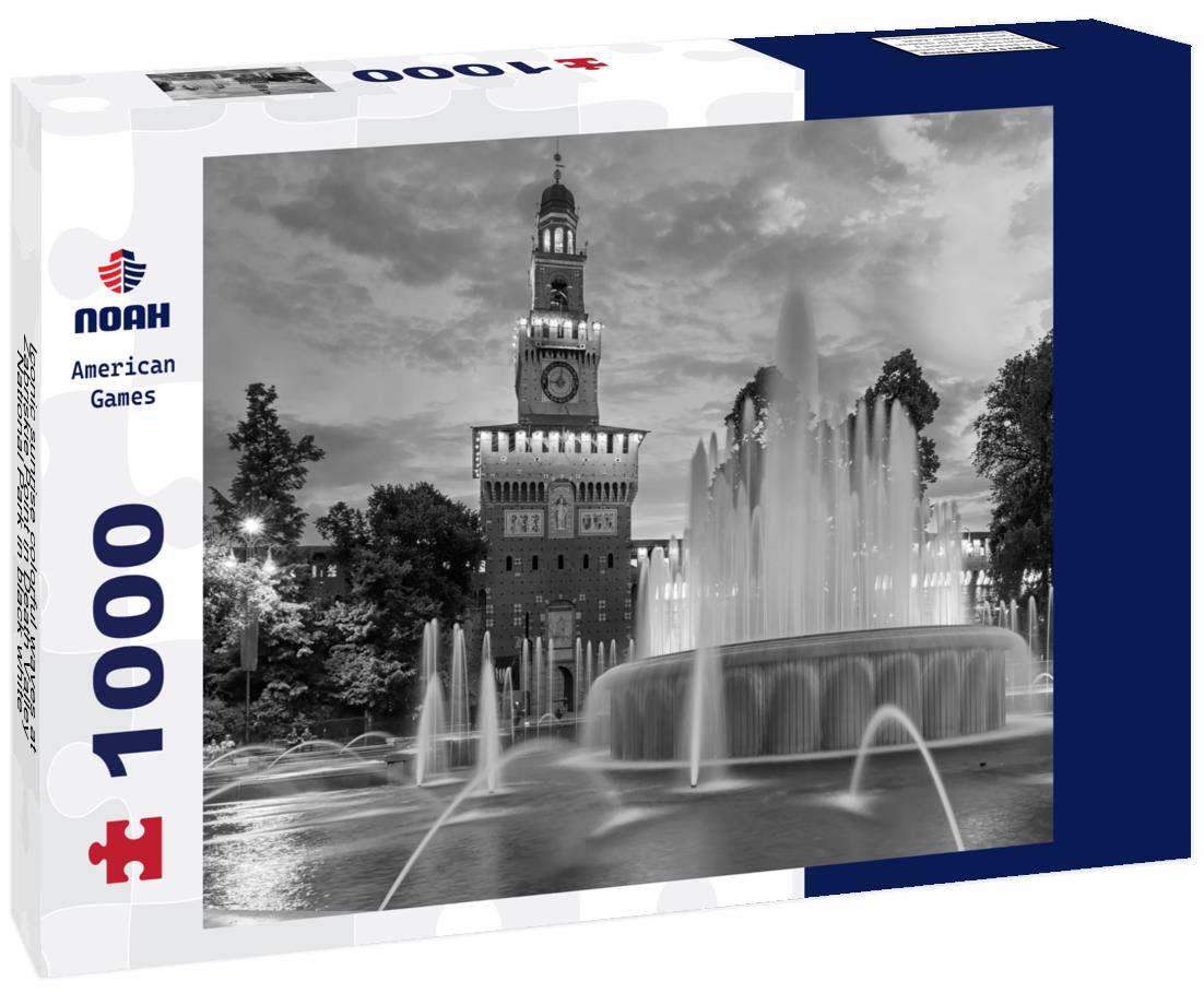 Noah Jigsaw Puzzle Iconic sunrise colorful waves at Zabriskie Point in Death Valley National Park in black white 1000 pieces