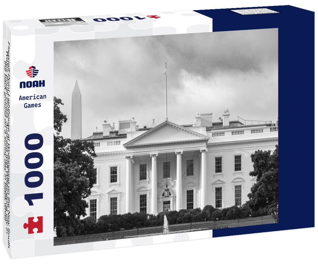 Noah Jigsaw Puzzle Flagstaff Point Lighthouse at Wollongong on the New South Wales South Coast, Australia with Wollongong city in the back ground on a sunny day in black white 1000 pieces