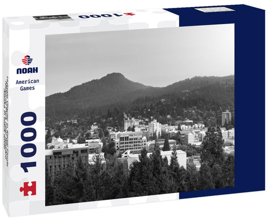 Noah Jigsaw Puzzle Holgate Glacier in Kenai Fjords National Park near Seward, Alaska in black white 1000 pieces