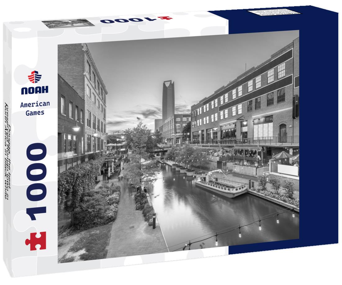 Noah Jigsaw Puzzle Dougga, the best-preserved Roman town in North Africa in black white 1000 pieces