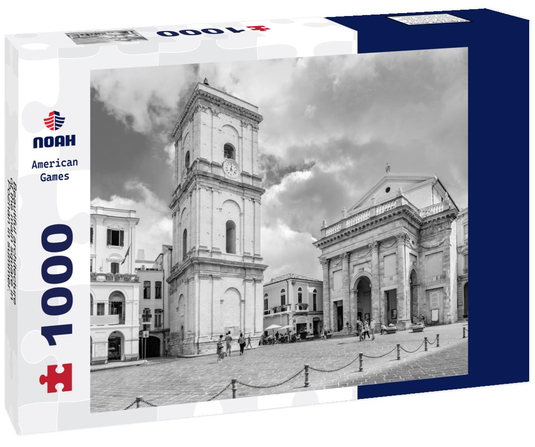 Noah Jigsaw Puzzle Beautiful architecture of the main square in Poznan in summer. Poland in black white 1000 pieces