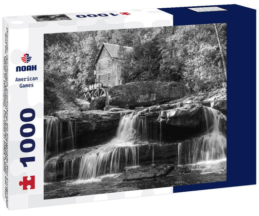 Noah Jigsaw Puzzle Dramatic cloudscape overlooking the Esplanade Riel Footbridge and the Canadian Museum for Human Rights over the Red River in Winnipeg, Canada in black white 1000 pieces