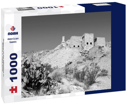 Noah Jigsaw Puzzle Bregenz at the lakeshore in Austria in black white 1000 pieces