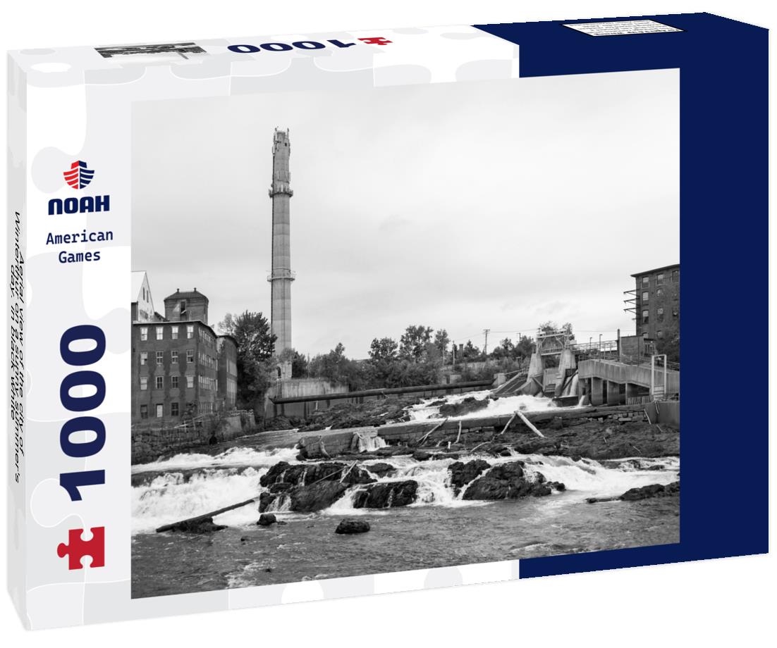 Noah Jigsaw Puzzle Aerial view of the city of Winterthur on a sunny summer's day. in black white 1000 pieces