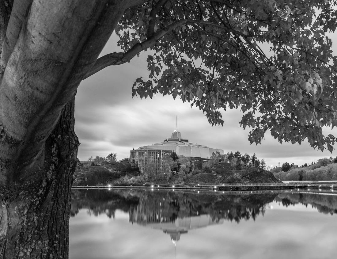 Noah Jigsaw Puzzle Blackstone River Valley National Historic Park. Ashton Mill brick smokestack. Former cotton mill now apartments for Providence area. Village remains example of a Rhode Island System mill village in black white 1000 pieces