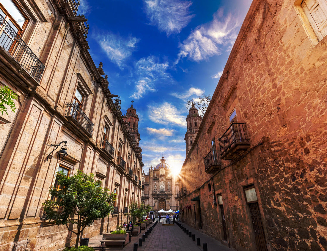 Noah Jigsaw Puzzle Mexico, Michoacan, Morelia, a popular tourist destination, the picturesque Morelia Cathedral is located on the Plaza de Armas in the historic city center 1000 pieces