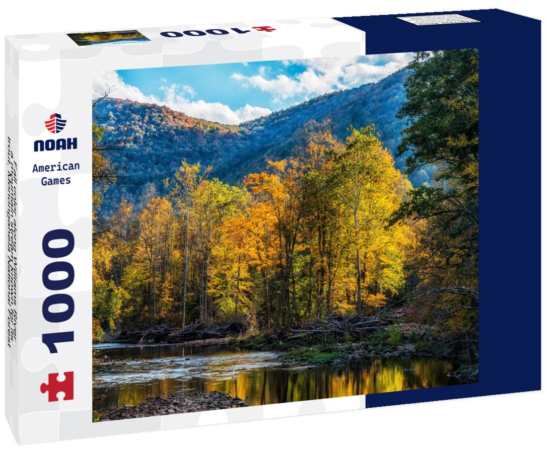 Noah Jigsaw Puzzle Fall color along Williams River, a mountain stream known for its trout, Monongahela National Forest, West Virginia, USA. 1000 pieces