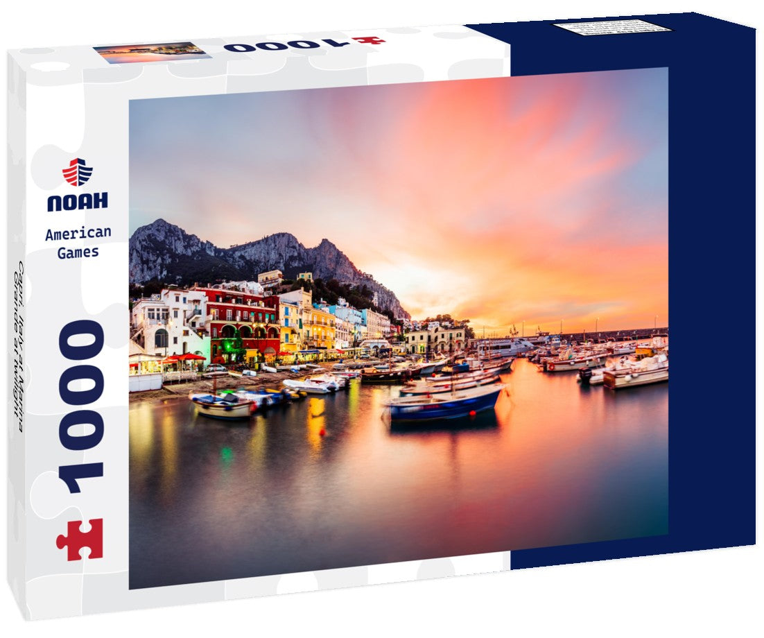Noah Jigsaw Puzzle Capri, Italy at Marina Grande at twilight 1000 pieces