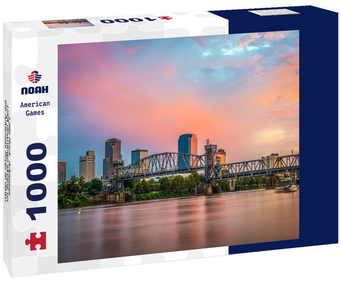 Noah Jigsaw Puzzle Little Rock, Arkansas, USA downtown skyline on the Arkansas River at dawn 1000 pieces