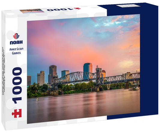 Noah Jigsaw Puzzle Little Rock, Arkansas, USA downtown skyline on the Arkansas River at dawn 1000 pieces