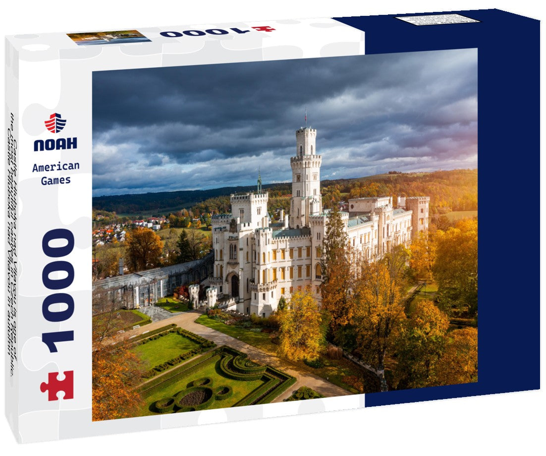 Noah Jigsaw Puzzle Castle Hluboka nad Vltavou is one of the most beautiful castles in Czech Republic. Castle Hluboka nad Vltavou in autumn with red foliage, Czechia 1000 pieces