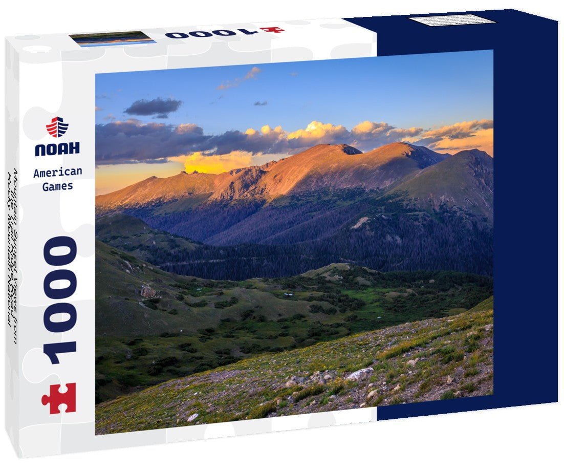 Noah Jigsaw Puzzle Mountain Sunset Views from the Trail Ridge Road, Rocky Mountain National Park, Colorado 1000 pieces