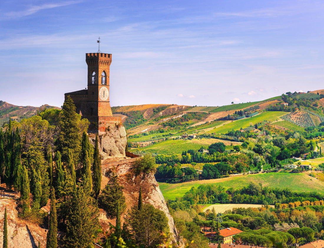 Noah Jigsaw Puzzle Brisighella historic clock tower on the cliff. The architecture of the 1800s is called Torre dell'Orologio. Province of Ravenna, Emilia Romagna region, Italy 1000 pieces