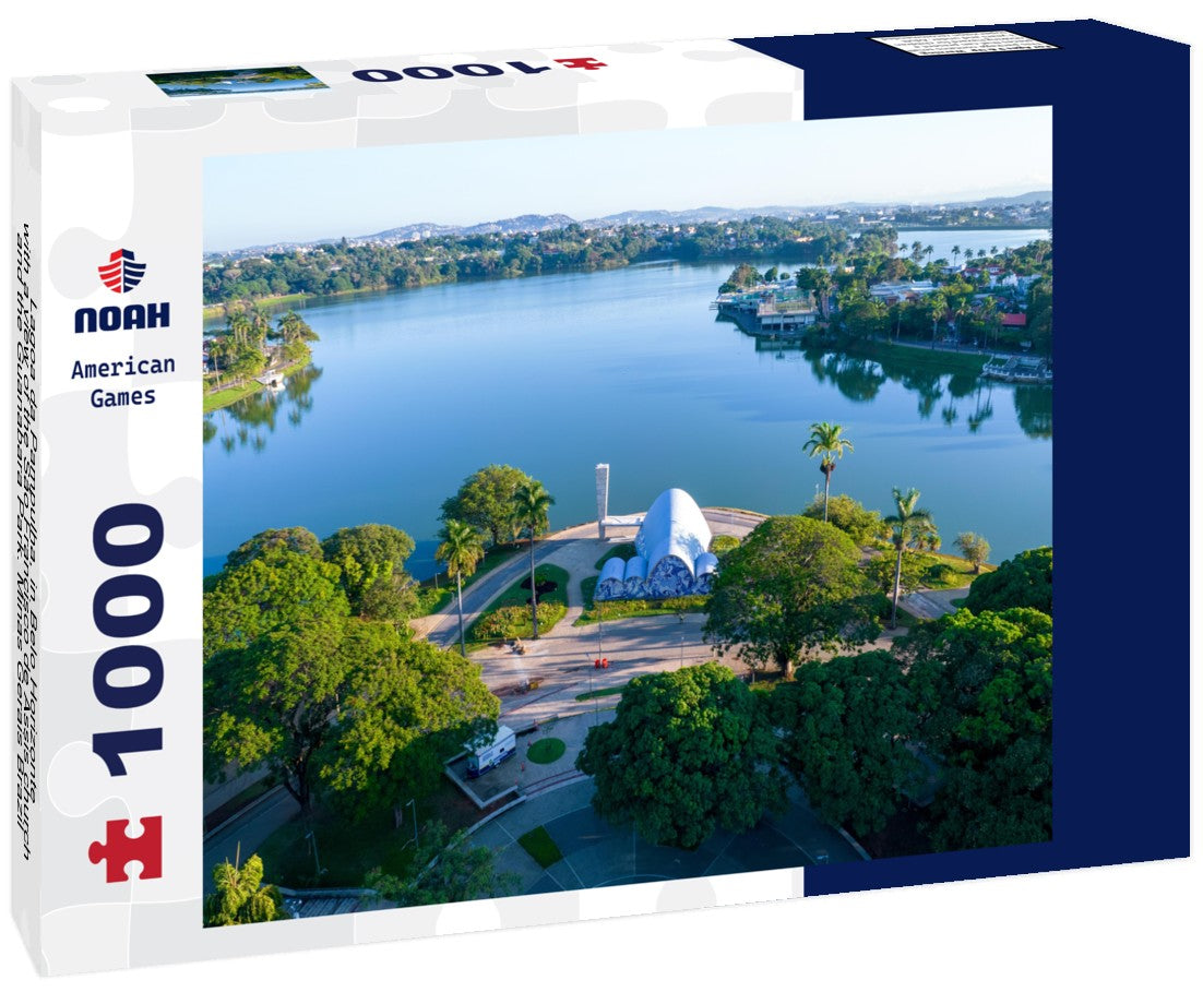 Noah Jigsaw Puzzle Lagoa da Pampulha, in Belo Horizonte, with a view of the São Francisco de Assis church and the Guanabara Park. Minas Gerais Brazil 1000 pieces