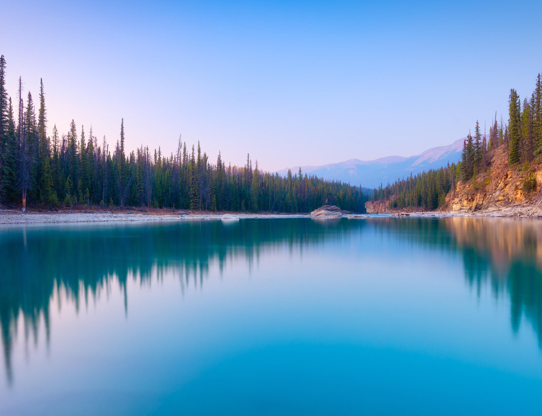 Noah Jigsaw Puzzle Nature. Landscape at daytime. Lake and forest in a mountain valley. Natural landscape with sunset. Banff National Park, Alberta, Canada 1000 pieces