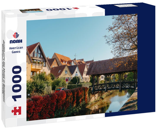 Noah Jigsaw Puzzle bridge over the Metter in Bietigheim-Bissingen. Little Greek in Bietigheim-Bissingen with autumn colors. Metter, a river in Bietigheim-Bissingen 1000 pieces