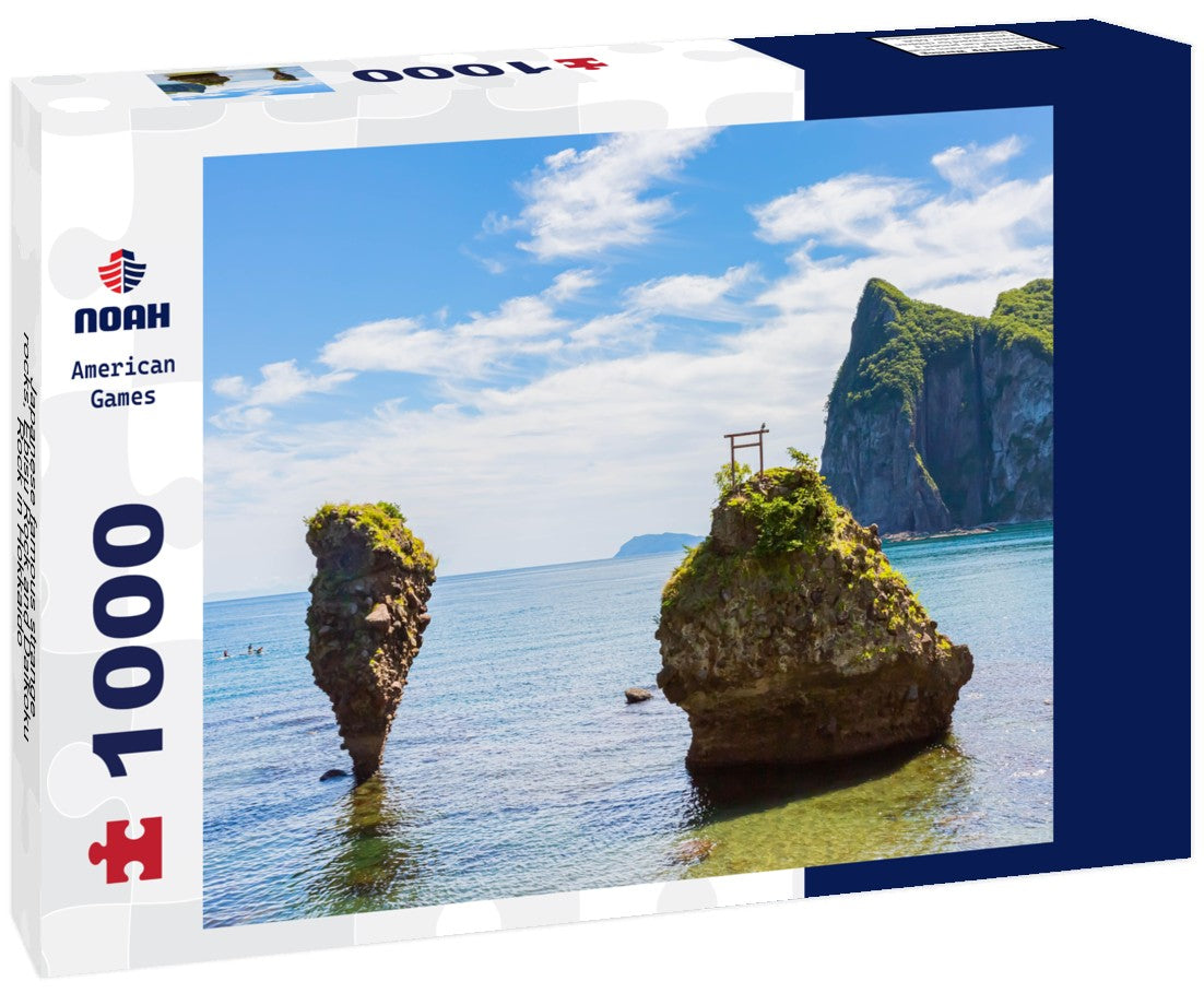 Noah Jigsaw Puzzle Japanese famous strange rocks, Ebisu Rock and Daikoku Rock in Hokkaido 1000 pieces