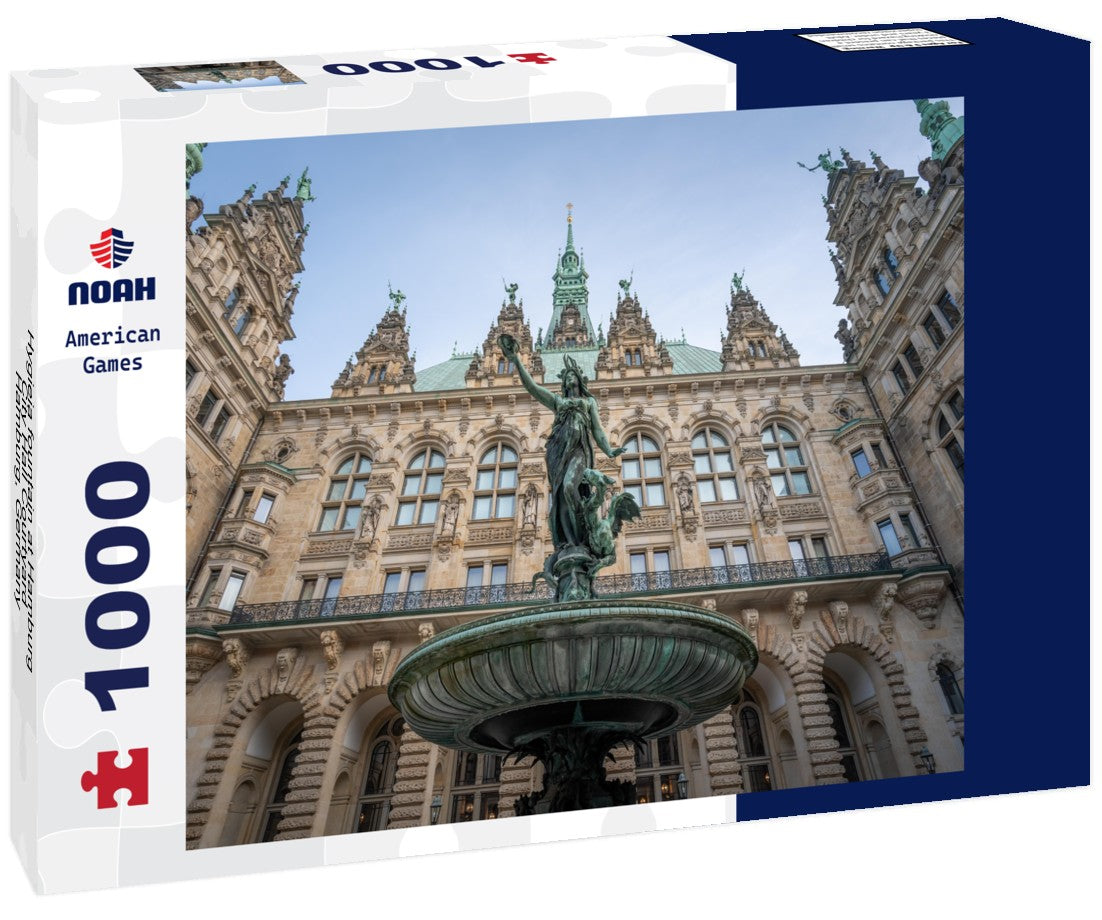 Noah Jigsaw Puzzle Hygieia fountain at Hamburg City Hall Courtyard - Hamburg, Germany 1000 pieces
