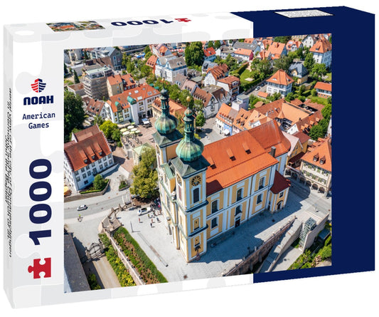 Noah Jigsaw Puzzle aerial view of the city of Donaueschingen in Germany and the Church of St. John the Baptist 1000 pieces