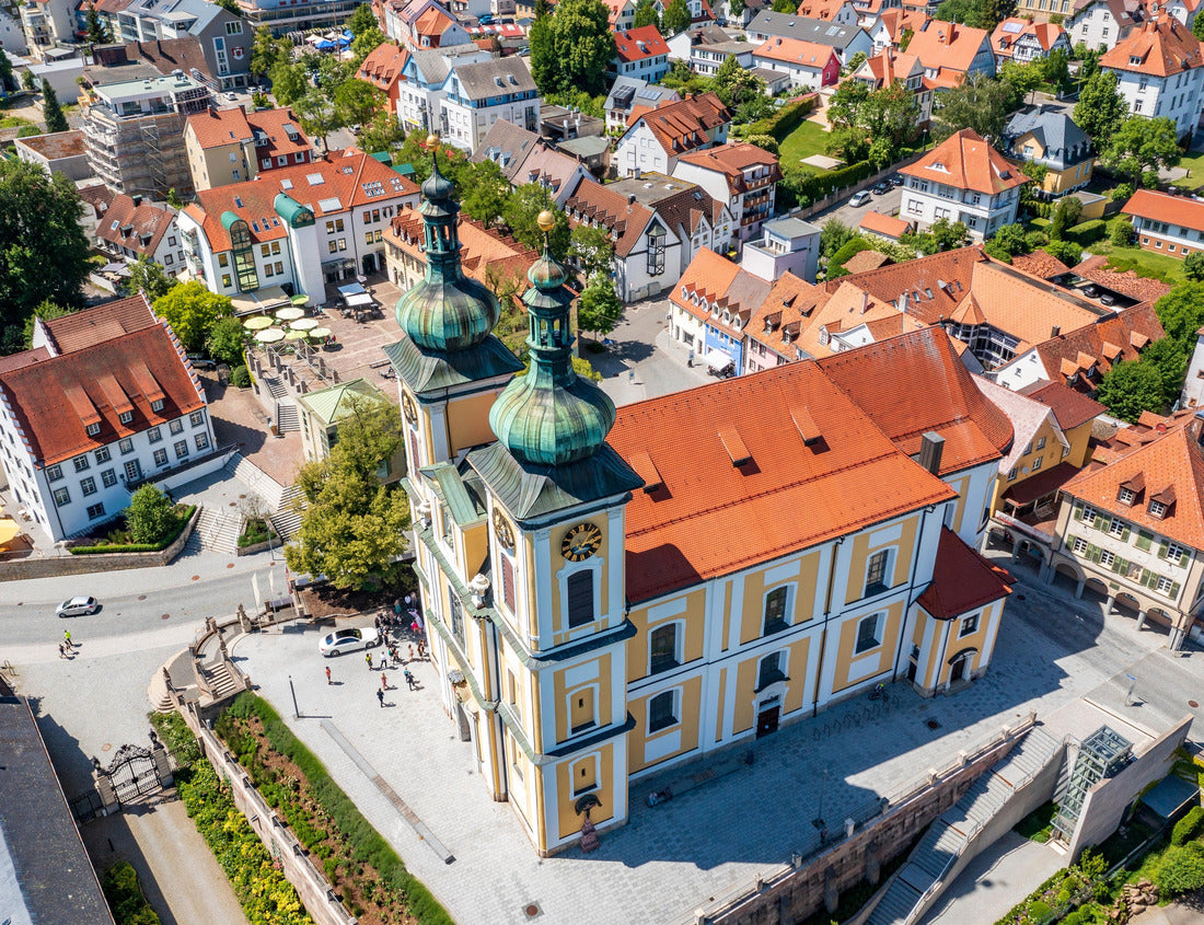 Noah Jigsaw Puzzle aerial view of the city of Donaueschingen in Germany and the Church of St. John the Baptist 1000 pieces