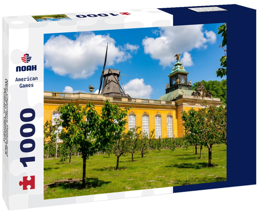 Noah Jigsaw Puzzle New Chambers Palace and Windmill in Sanssouci Park, Potsdam, Germany 1000 pieces