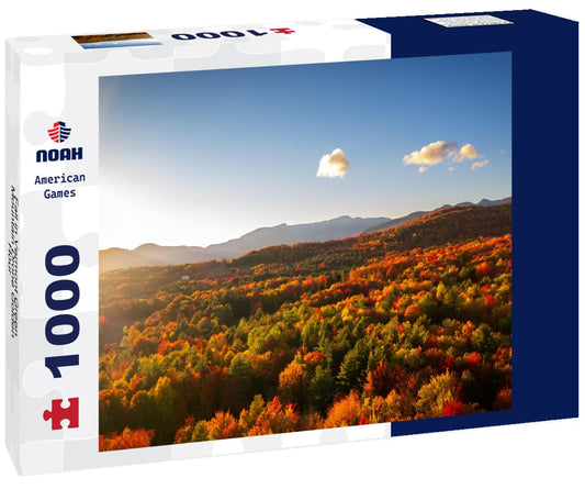 Noah Jigsaw Puzzle Fall in Vermont Green Mountain Drone Golden Hour 1000 pieces