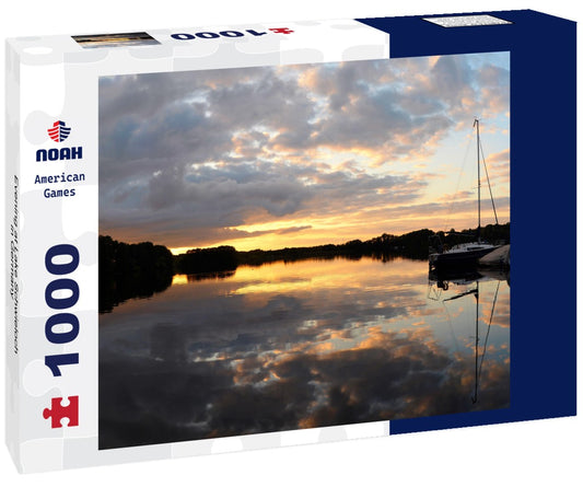 Noah Jigsaw Puzzle Evening at Lake Schwieloch in Germany 1000 pieces